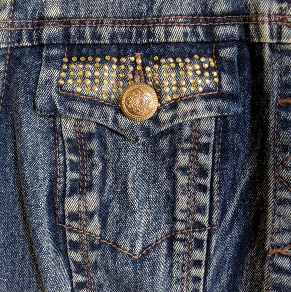 Bejeweled Denim Vest - Picture 5 of 5